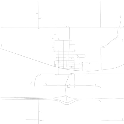 ROAD MAP OF CASEY, LOWA BY MAPBAKES