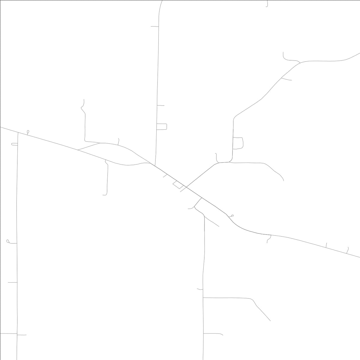 ROAD MAP OF CASTALIA, LOWA BY MAPBAKES