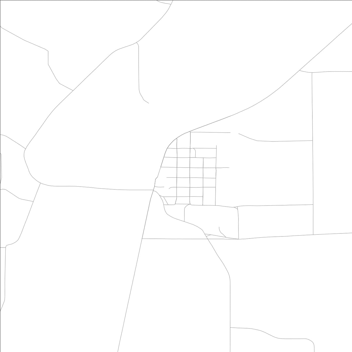 ROAD MAP OF CASTANA, LOWA BY MAPBAKES