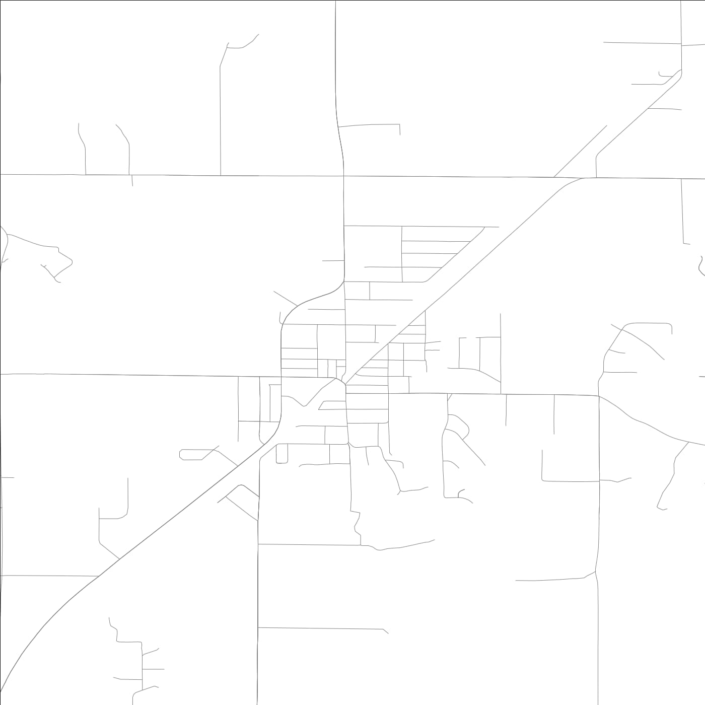 ROAD MAP OF BRIGHTON, ILLINOIS BY MAPBAKES