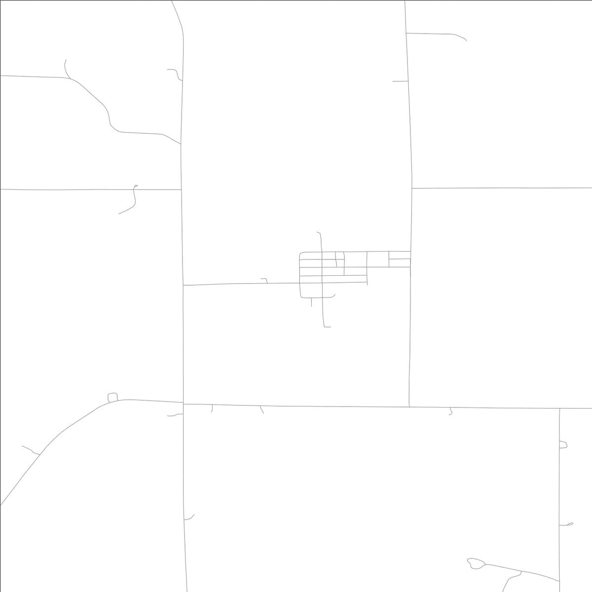 ROAD MAP OF CENTER JUNCTION, LOWA BY MAPBAKES