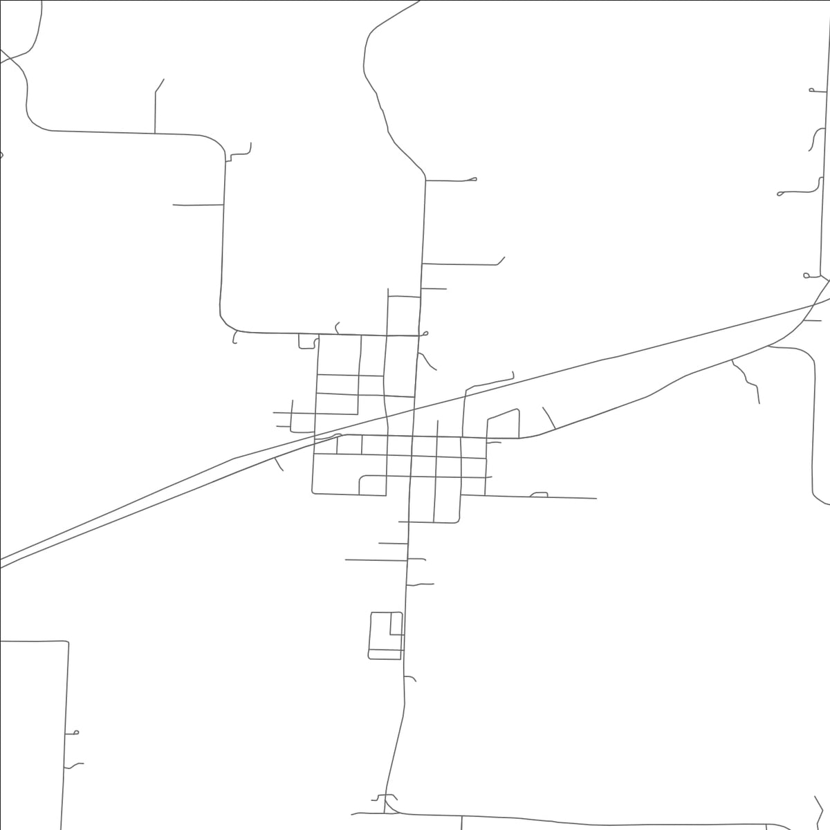 ROAD MAP OF CALHOUN, MISSOURI BY MAPBAKES