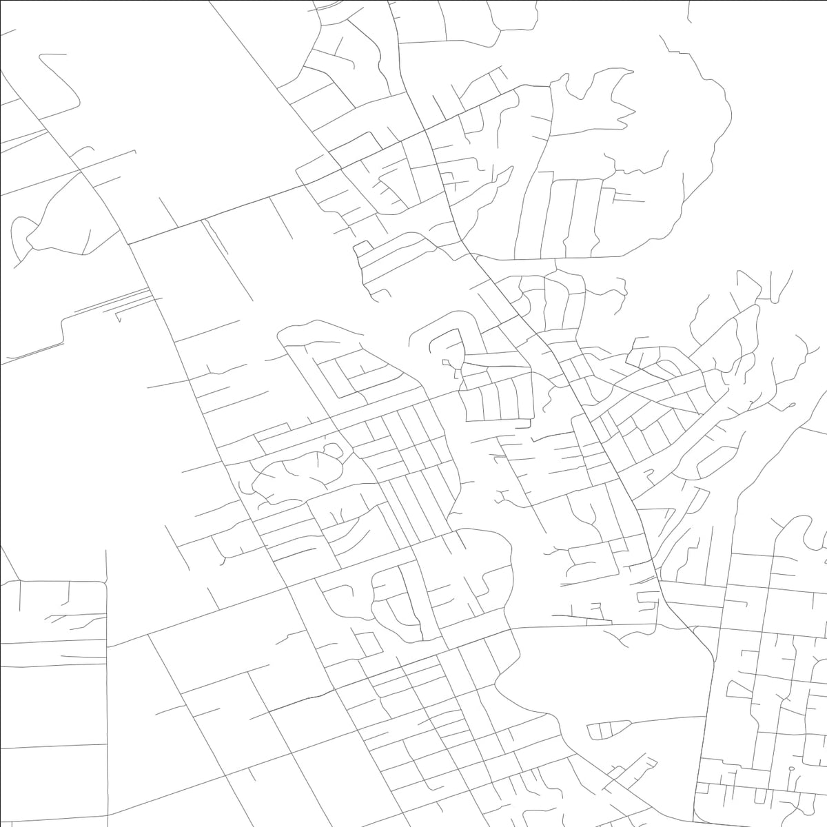 ROAD MAP OF BOYES HOT SPRINGS, CALIFORNIA BY MAPBAKES