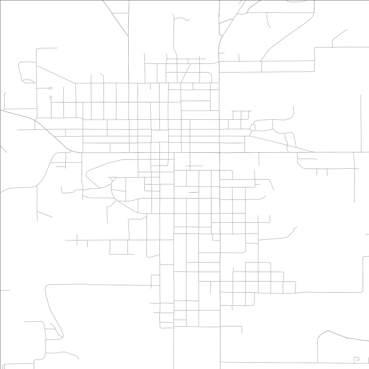 ROAD MAP OF CENTERVILLE, LOWA BY MAPBAKES