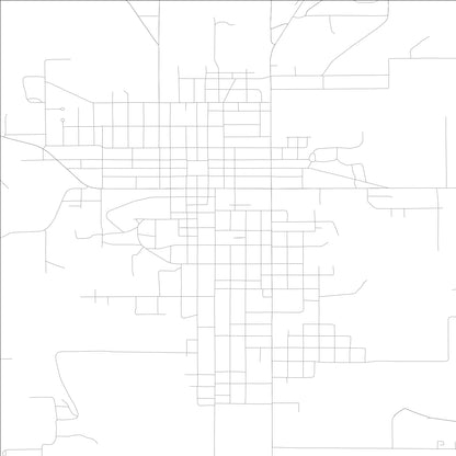 ROAD MAP OF CENTERVILLE, LOWA BY MAPBAKES