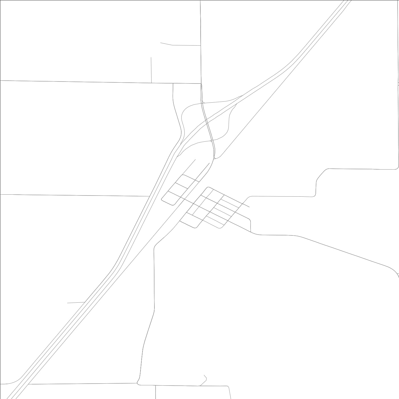 ROAD MAP OF BROADWELL, ILLINOIS BY MAPBAKES