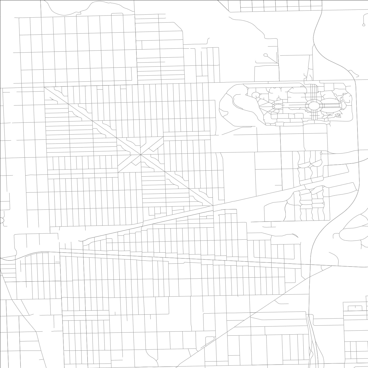 ROAD MAP OF BROOKFIELD, ILLINOIS BY MAPBAKES