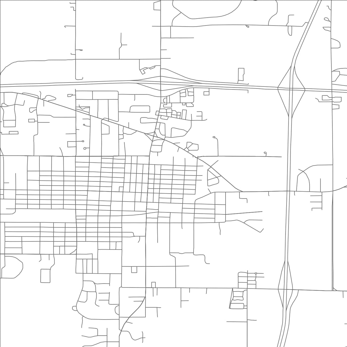 ROAD MAP OF CAMERON, MISSOURI BY MAPBAKES