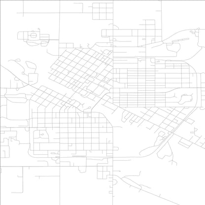 ROAD MAP OF CHARLES CITY, LOWA BY MAPBAKES