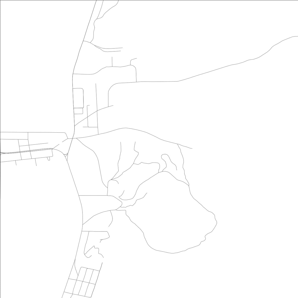 ROAD MAP OF BRIDGEPORT, CALIFORNIA BY MAPBAKES