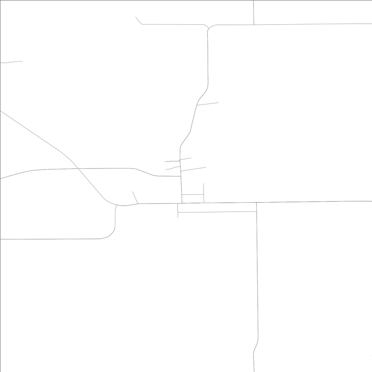 ROAD MAP OF CHARLOTTE, LOWA BY MAPBAKES
