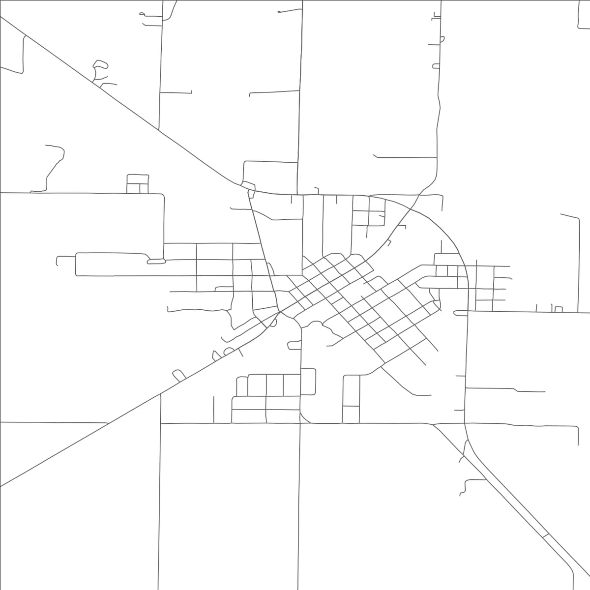 ROAD MAP OF CAMPBELL, MISSOURI BY MAPBAKES