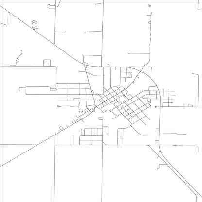 ROAD MAP OF CAMPBELL, MISSOURI BY MAPBAKES