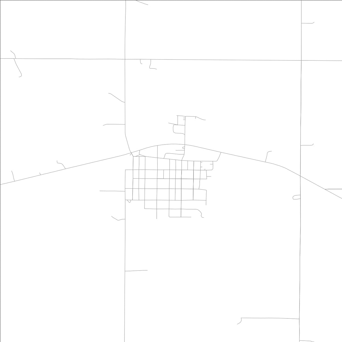 ROAD MAP OF CHARTER OAK, LOWA BY MAPBAKES