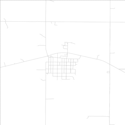 ROAD MAP OF CHARTER OAK, LOWA BY MAPBAKES