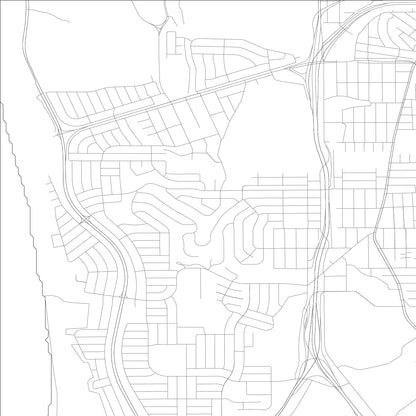 ROAD MAP OF BROADMOOR, CALIFORNIA BY MAPBAKES