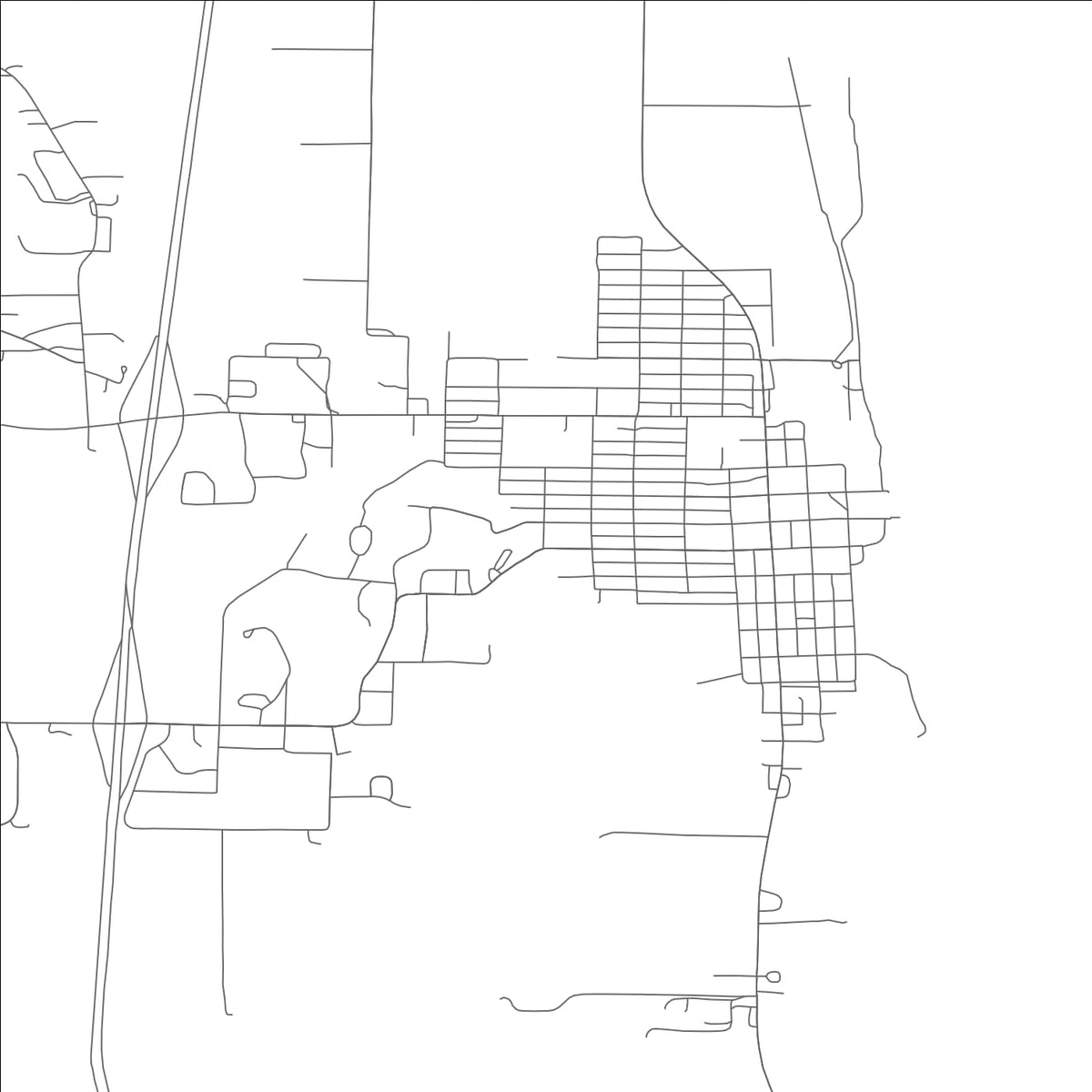 ROAD MAP OF CANTON, MISSOURI BY MAPBAKES