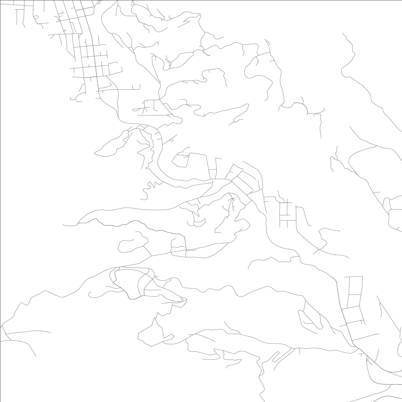 ROAD MAP OF BROOKDALE, CALIFORNIA BY MAPBAKES