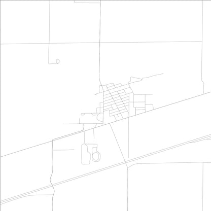 ROAD MAP OF BROWNSTOWN, ILLINOIS BY MAPBAKES