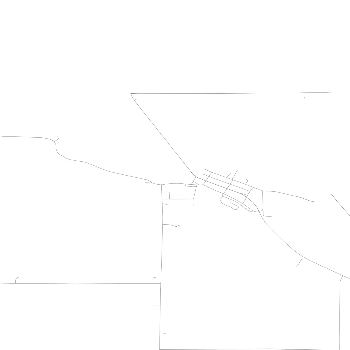 ROAD MAP OF CHESTER, LOWA BY MAPBAKES