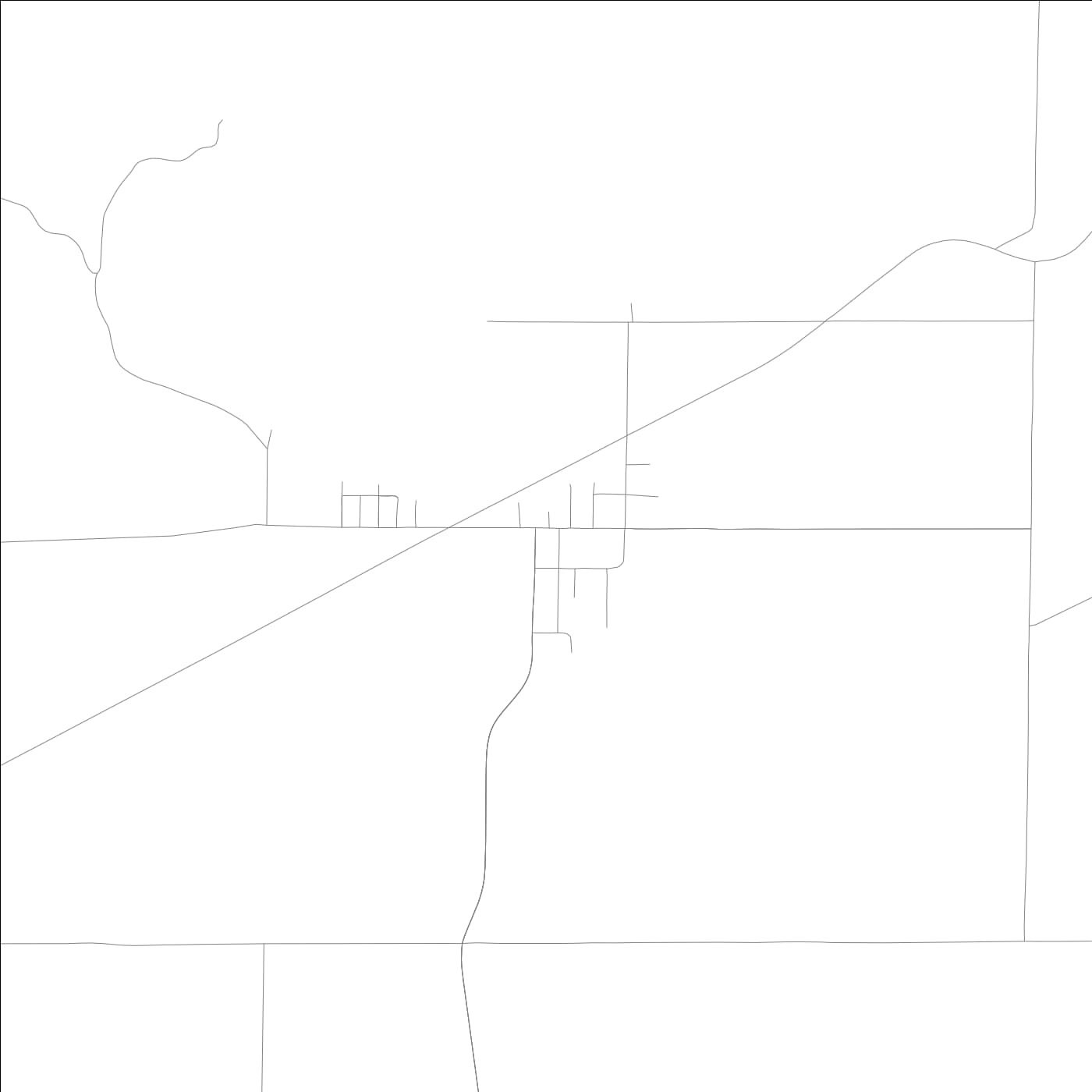 ROAD MAP OF BRYANT, ILLINOIS BY MAPBAKES