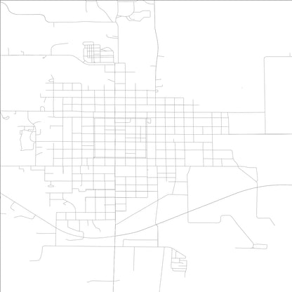 ROAD MAP OF CLARINDA, LOWA BY MAPBAKES