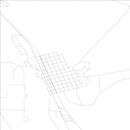 ROAD MAP OF BELLEVUE, IDAHO BY MAPBAKES