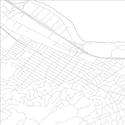 ROAD MAP OF BURLINGAME, CALIFORNIA BY MAPBAKES