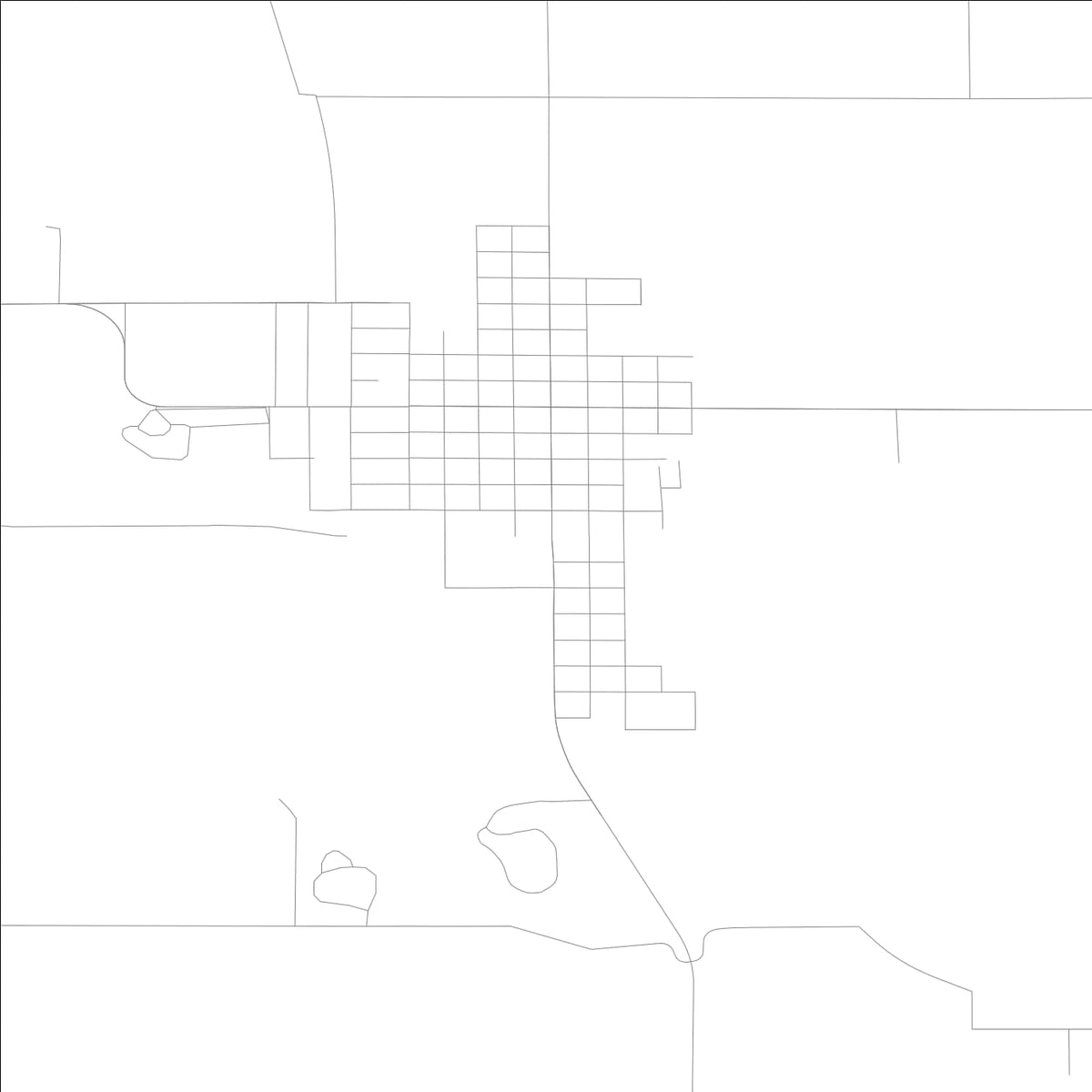 ROAD MAP OF CLARKSVILLE, LOWA BY MAPBAKES