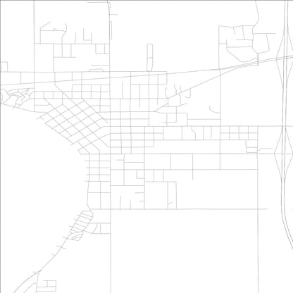ROAD MAP OF CLEAR LAKE, LOWA BY MAPBAKES