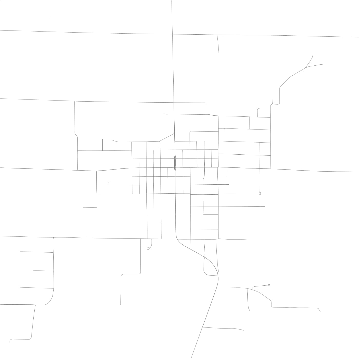 ROAD MAP OF BUNKER HILL, ILLINOIS BY MAPBAKES