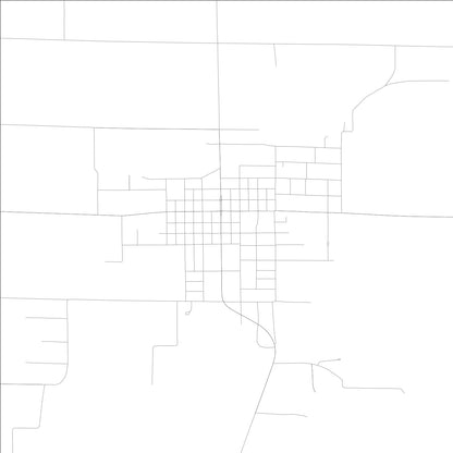 ROAD MAP OF BUNKER HILL, ILLINOIS BY MAPBAKES