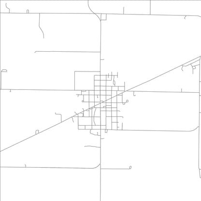 ROAD MAP OF CENTER, MISSOURI BY MAPBAKES