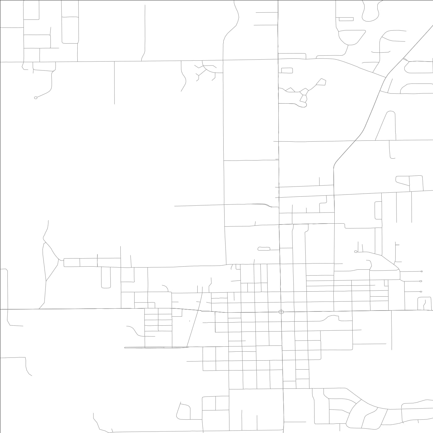 ROAD MAP OF ANGOLA, INDIANA BY MAPBAKES