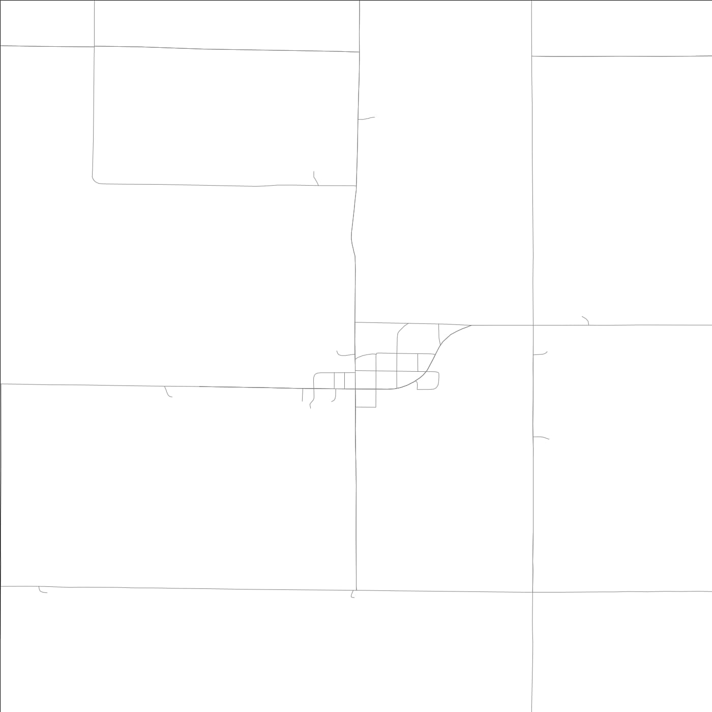 ROAD MAP OF CLIO, LOWA BY MAPBAKES