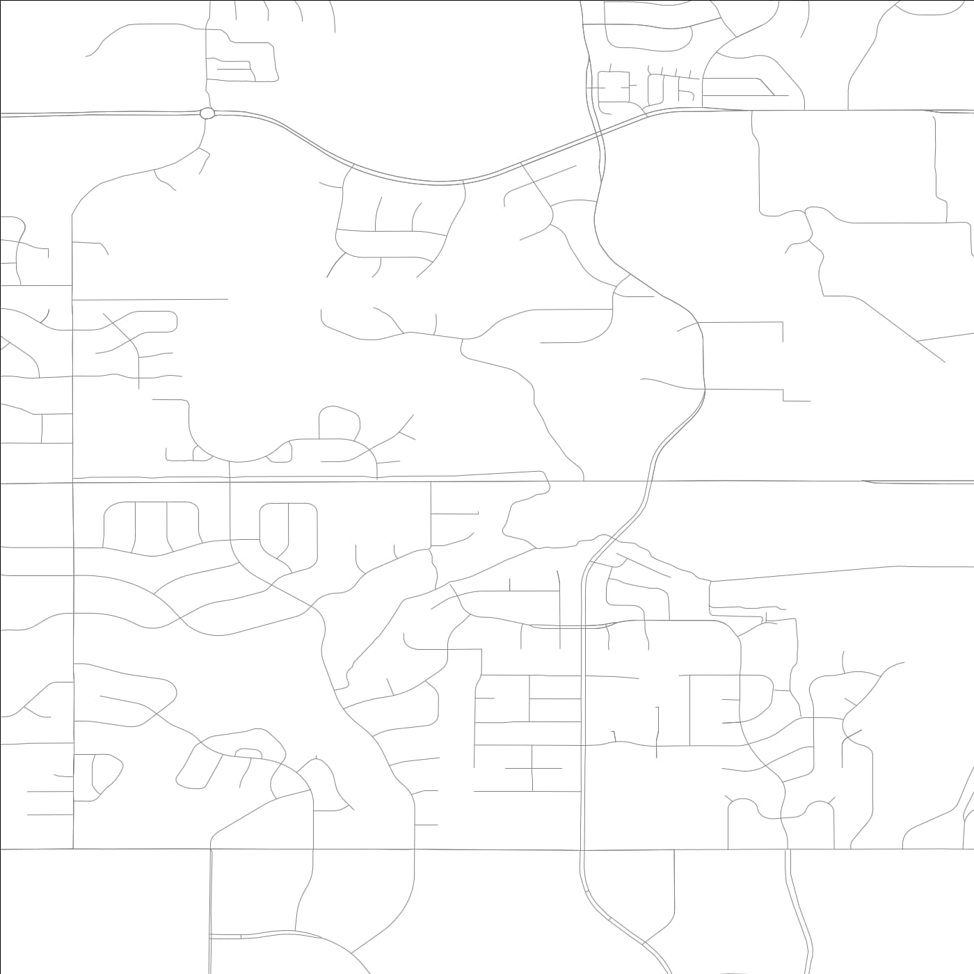 ROAD MAP OF CLIVE, LOWA BY MAPBAKES