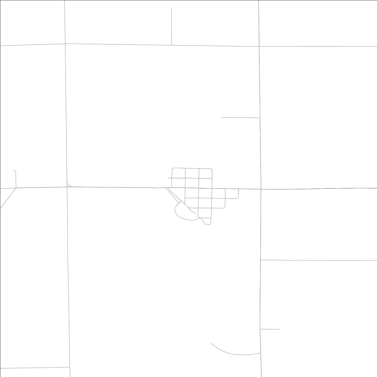 ROAD MAP OF CLUTIER, LOWA BY MAPBAKES