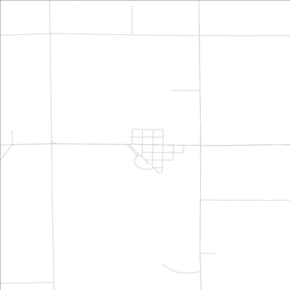 ROAD MAP OF CLUTIER, LOWA BY MAPBAKES