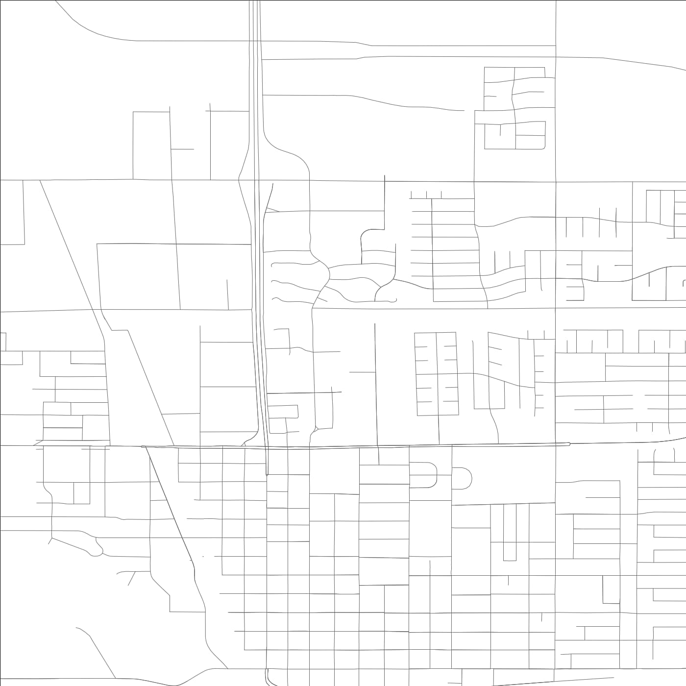 ROAD MAP OF CALEXICO, CALIFORNIA BY MAPBAKES