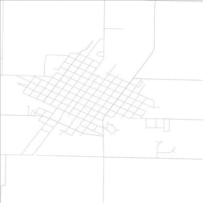 ROAD MAP OF BUSHNELL, ILLINOIS BY MAPBAKES