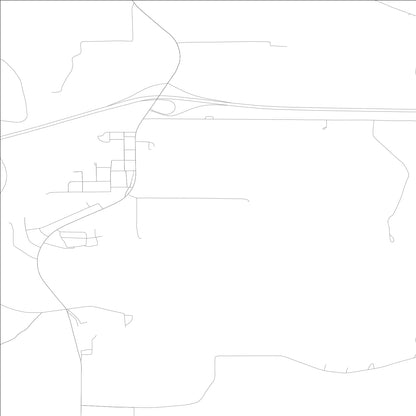 ROAD MAP OF COALVILLE, LOWA BY MAPBAKES