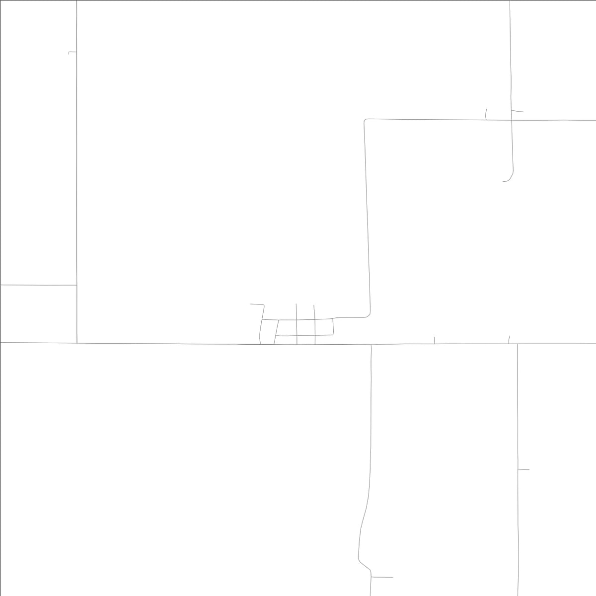 ROAD MAP OF COBURG, LOWA BY MAPBAKES