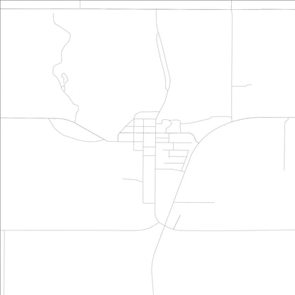 ROAD MAP OF COGGON, LOWA BY MAPBAKES