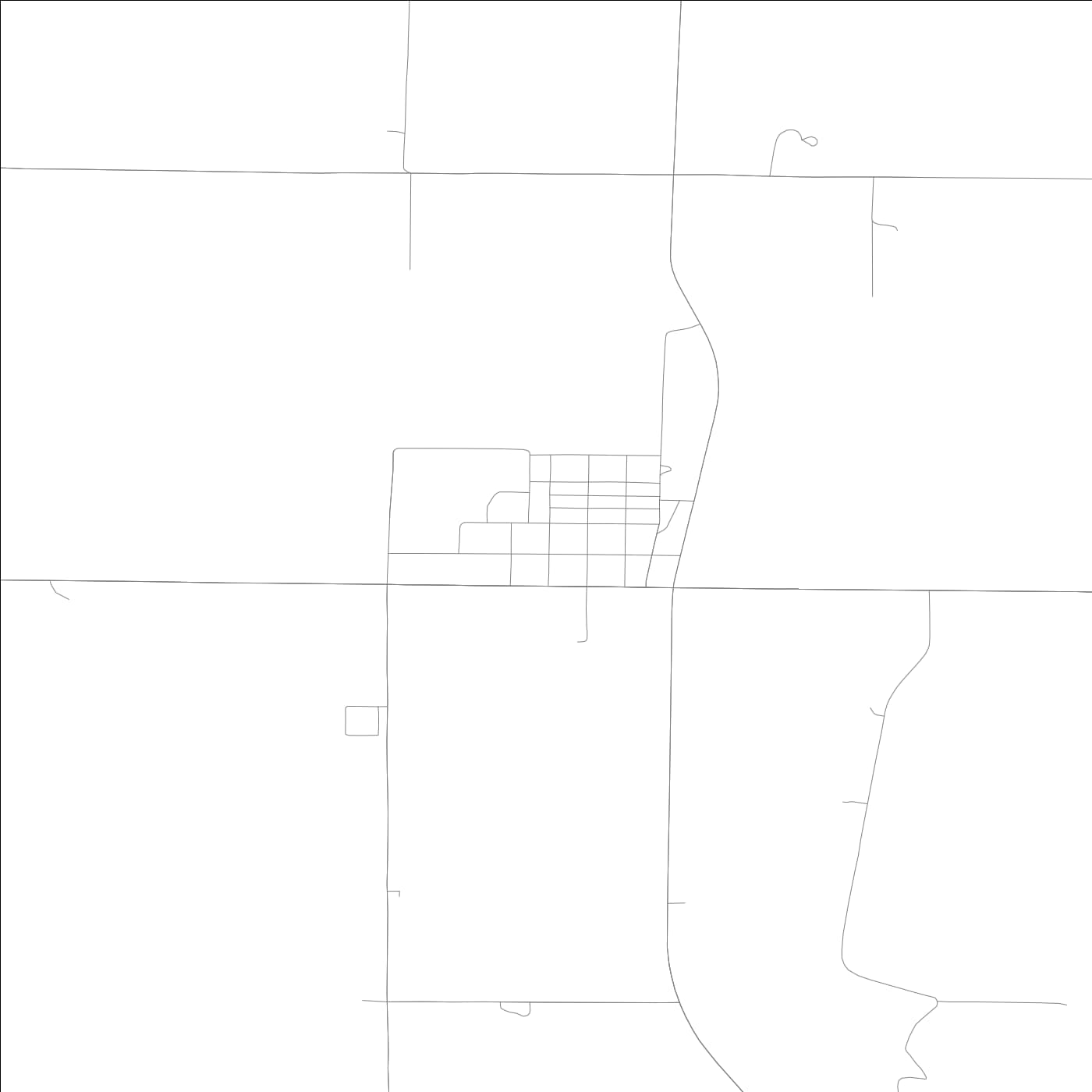 ROAD MAP OF COIN, LOWA BY MAPBAKES