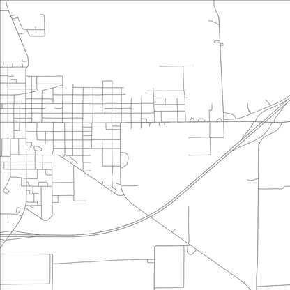 ROAD MAP OF CHARLESTON, MISSOURI BY MAPBAKES