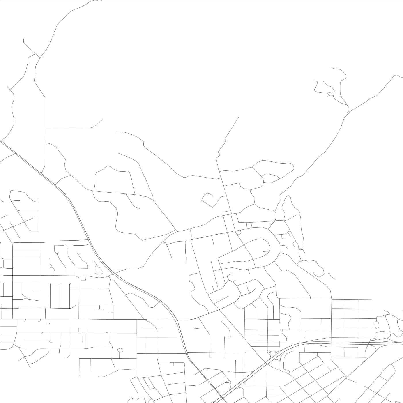 ROAD MAP OF CALIFORNIA POLYTECHNIC STATE UNIVERSITY, CALIFORNIA BY MAPBAKES