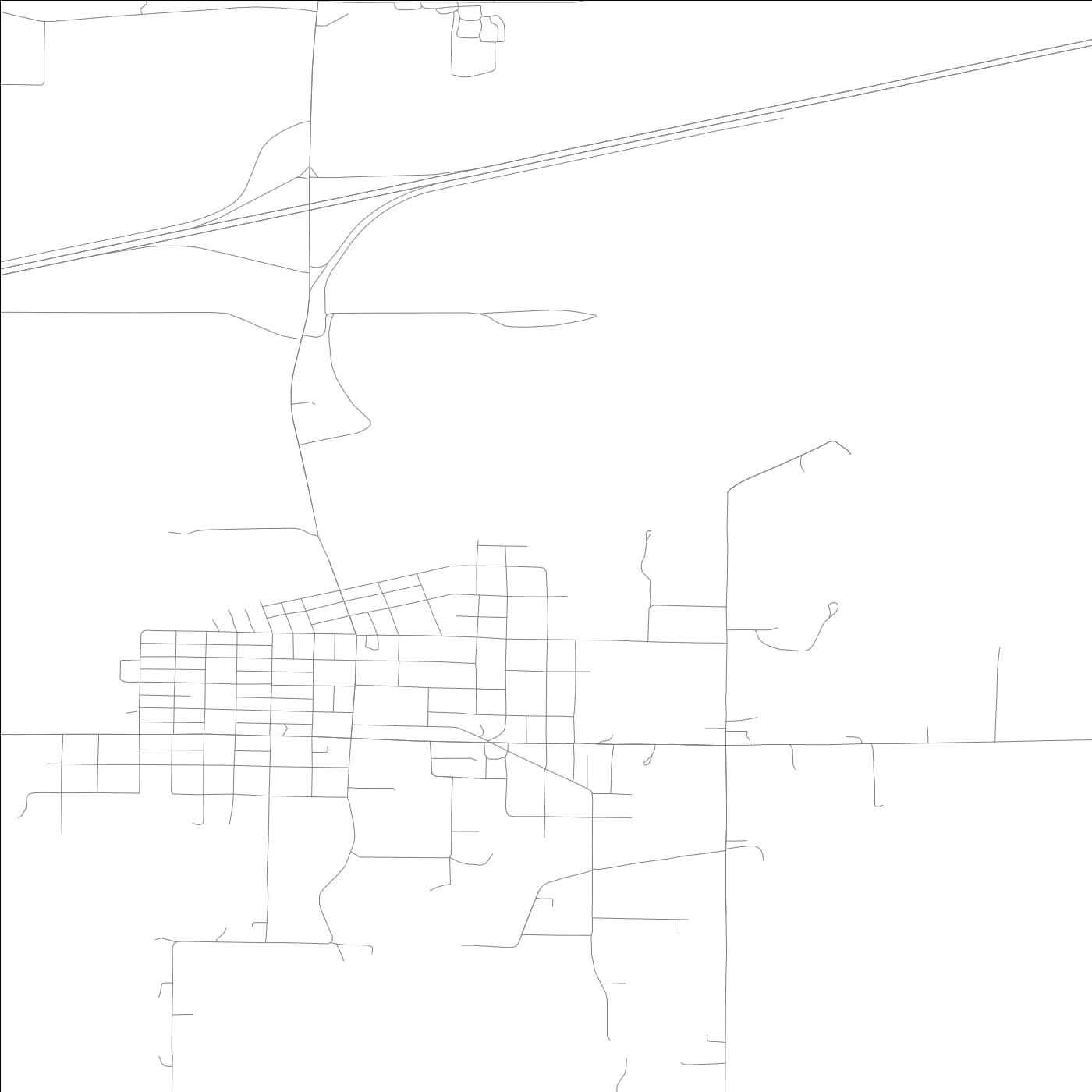 ROAD MAP OF COLFAX, LOWA BY MAPBAKES