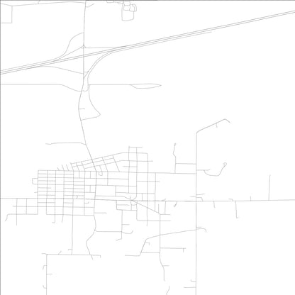 ROAD MAP OF COLFAX, LOWA BY MAPBAKES