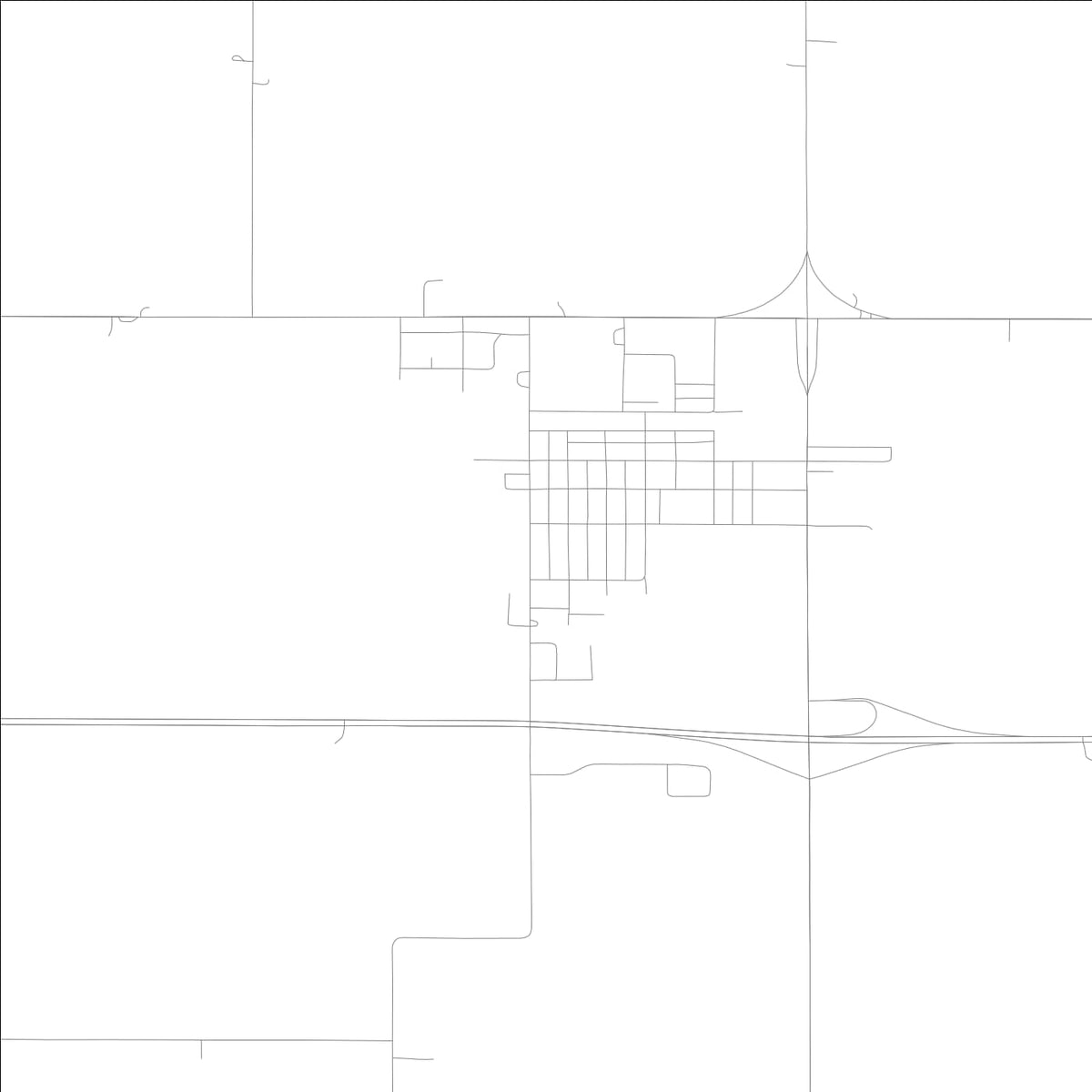 ROAD MAP OF COLO, LOWA BY MAPBAKES