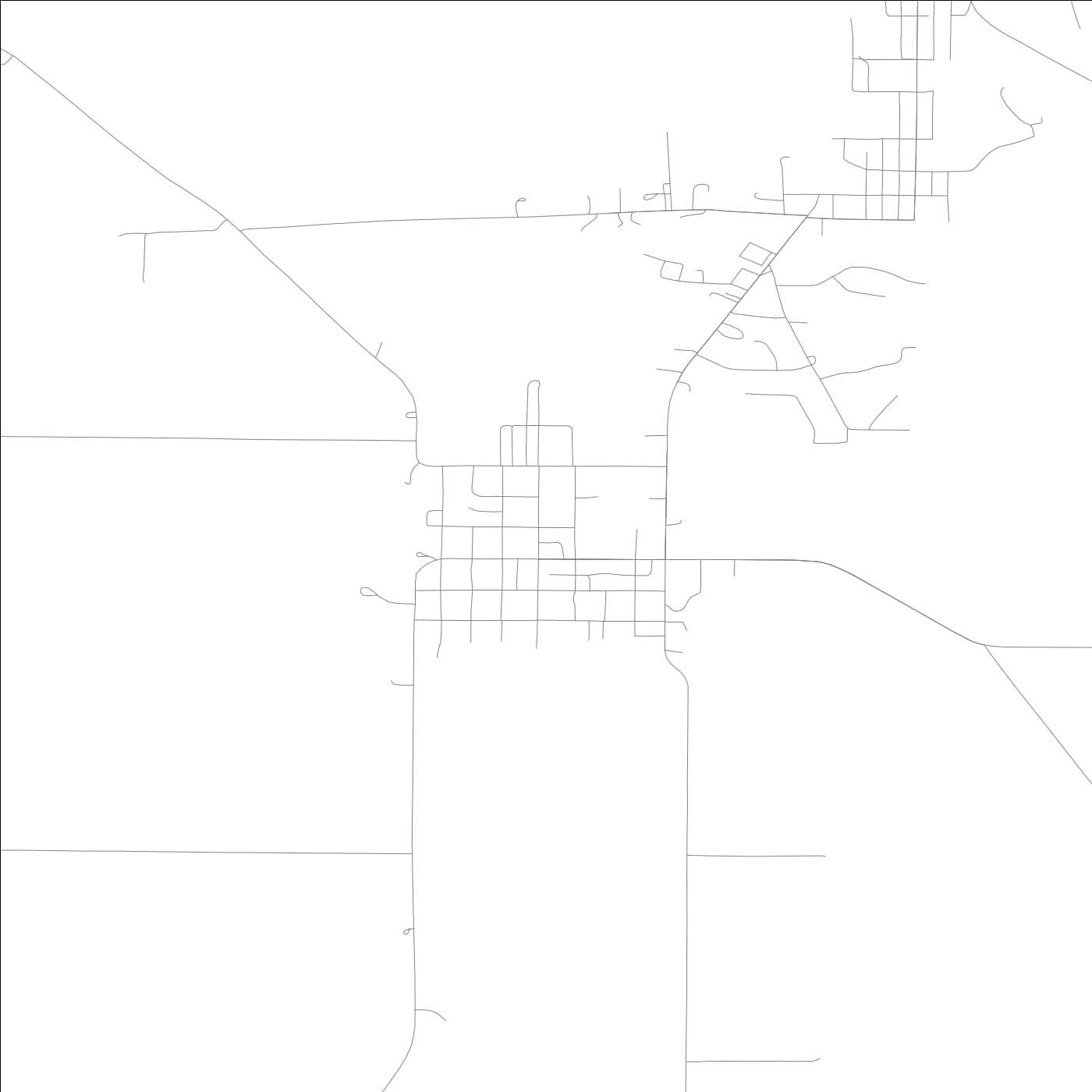 ROAD MAP OF COLUMBUS CITY, LOWA BY MAPBAKES